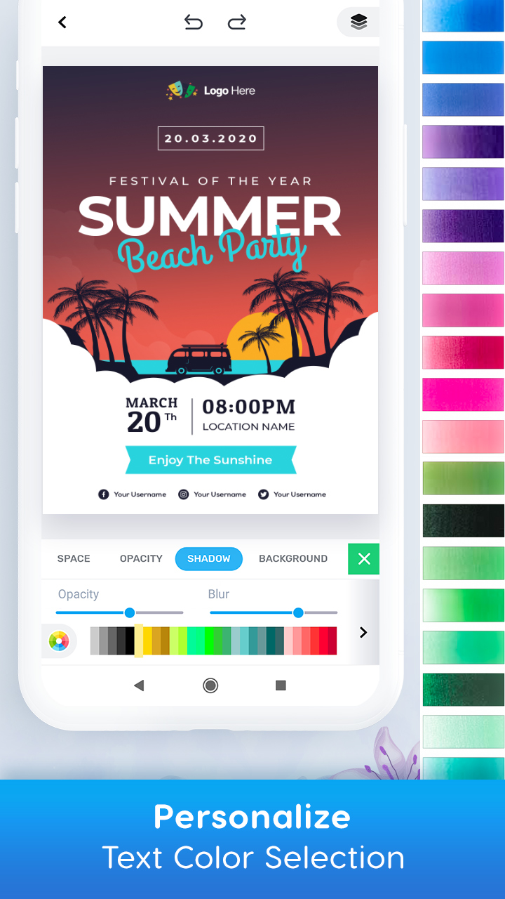 اسکرین شات 4 برنامه Invitation Card Maker