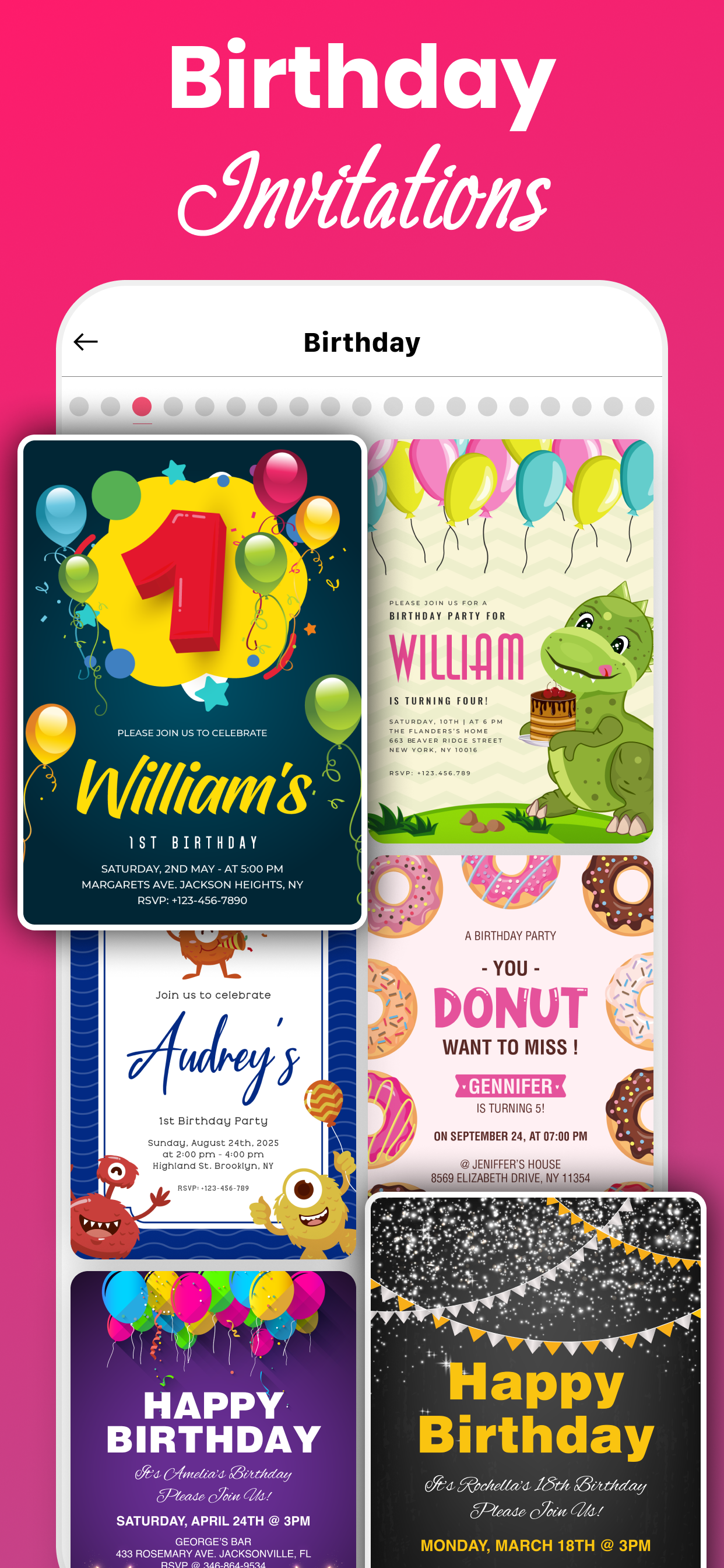 اسکرین شات 2 برنامه Invitation Card Maker & Design