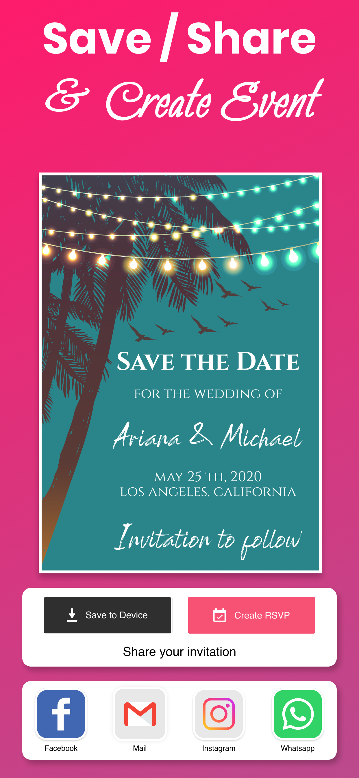 اسکرین شات 8 برنامه Invitation Card Maker & Design