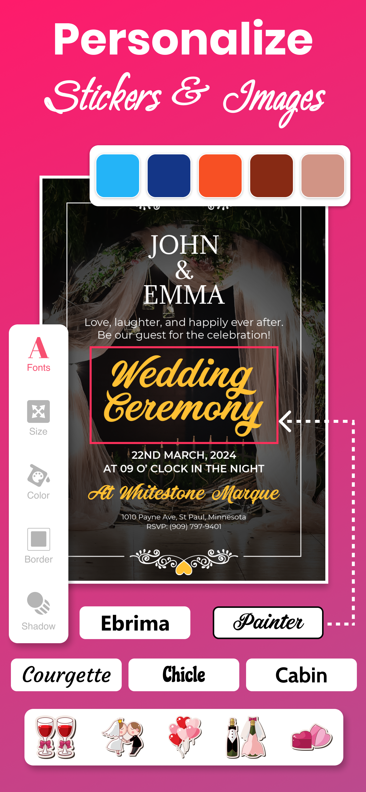 اسکرین شات 6 برنامه Invitation Card Maker & Design