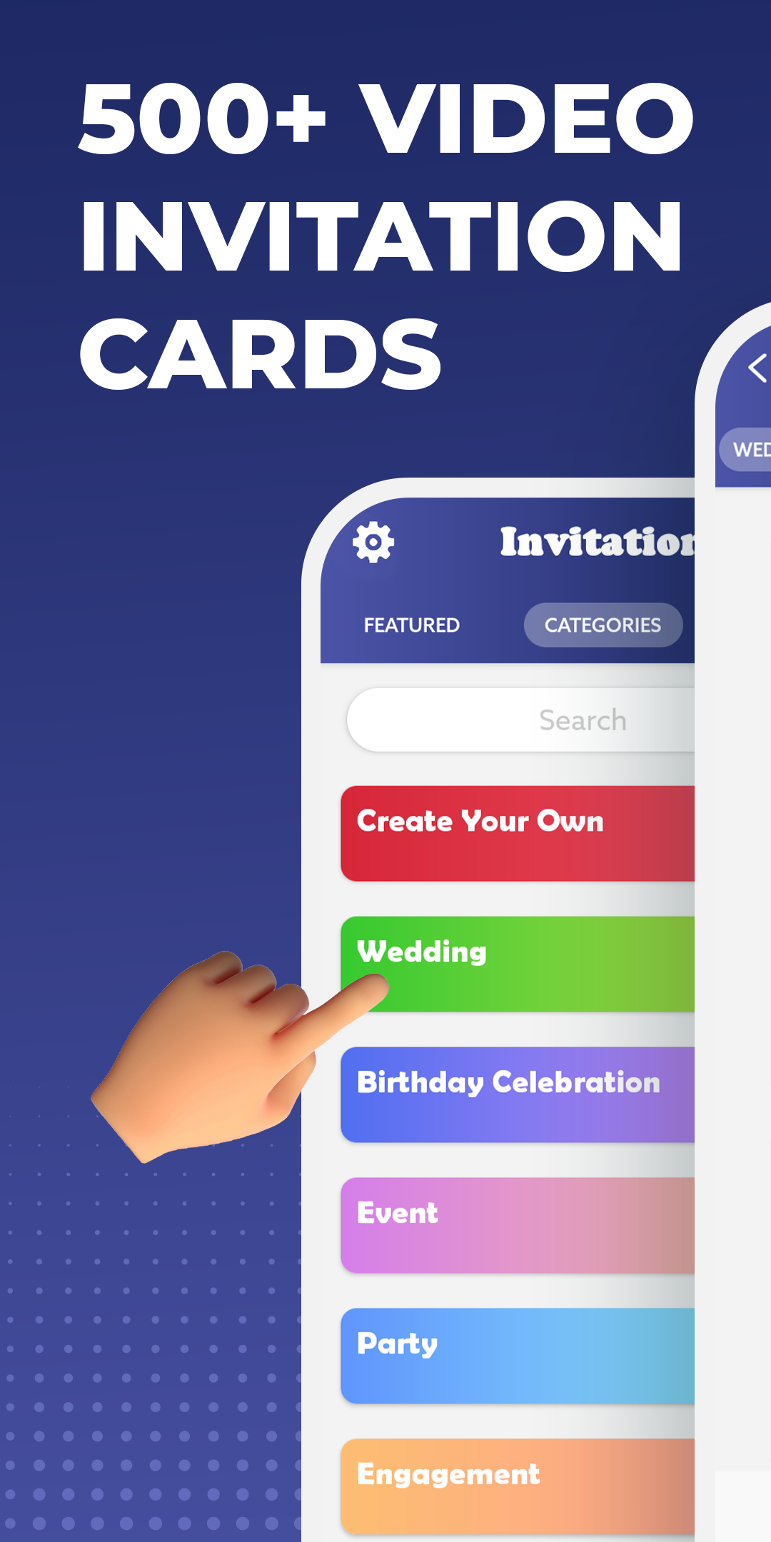 اسکرین شات 1 برنامه Video Invitation Maker