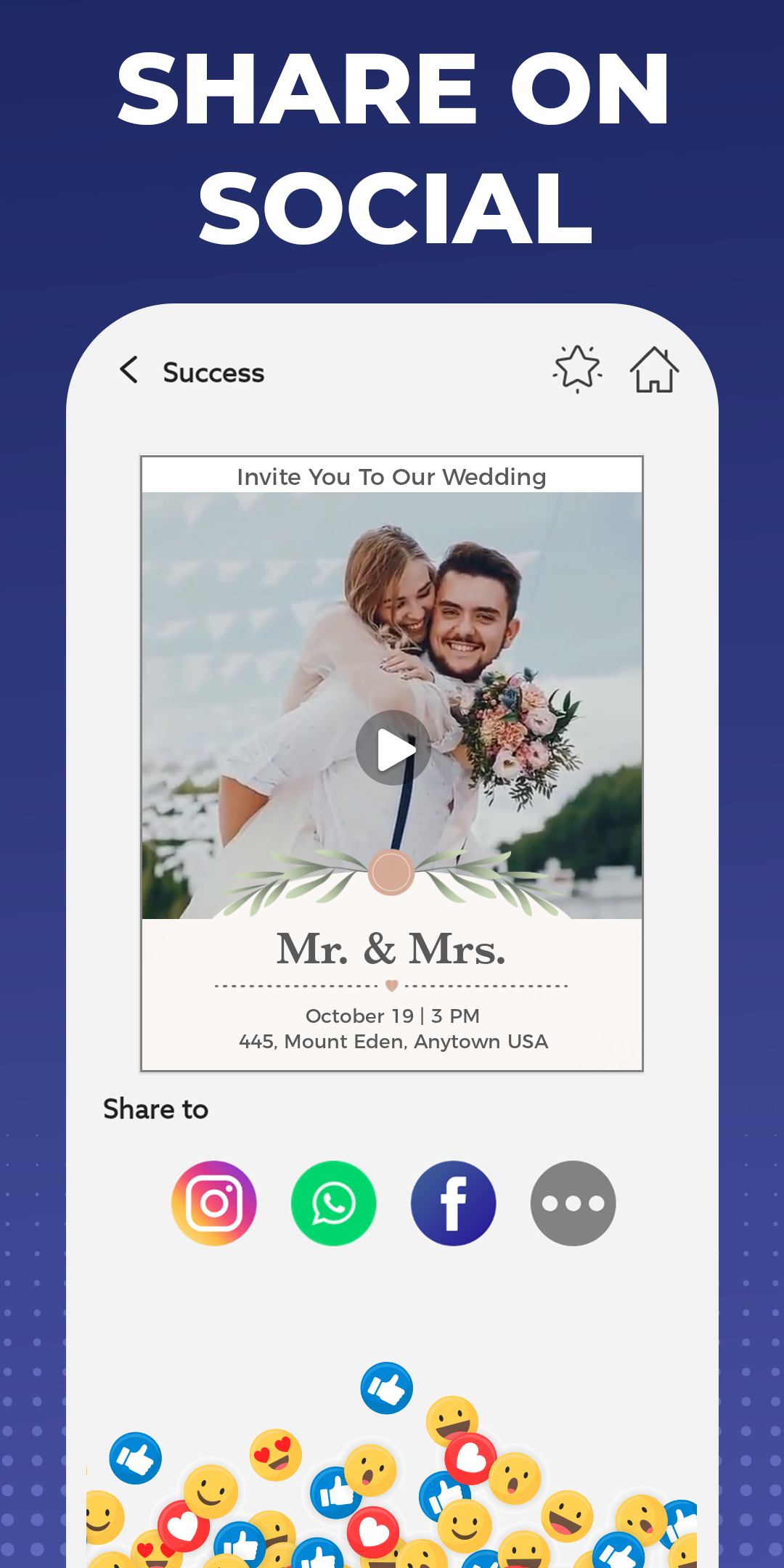 اسکرین شات 5 برنامه Video Invitation Maker