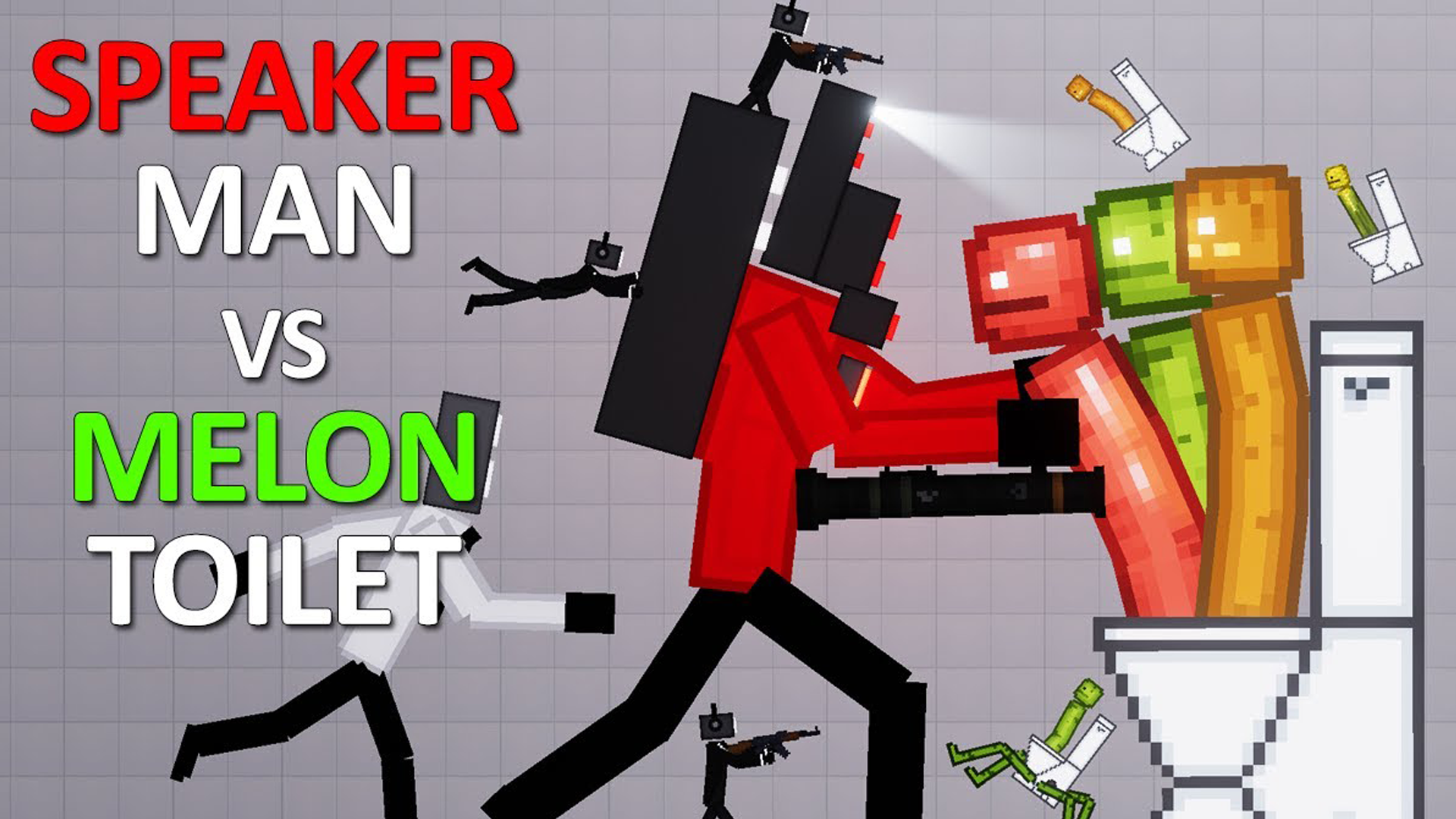 اسکرین شات 3 بازی Melon Mod Skibidy Speaker Man