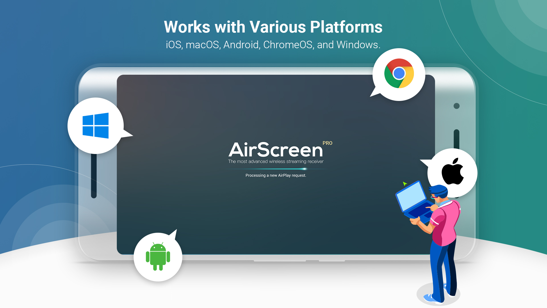 اسکرین شات 3 برنامه AirScreen - AirPlay & Cast