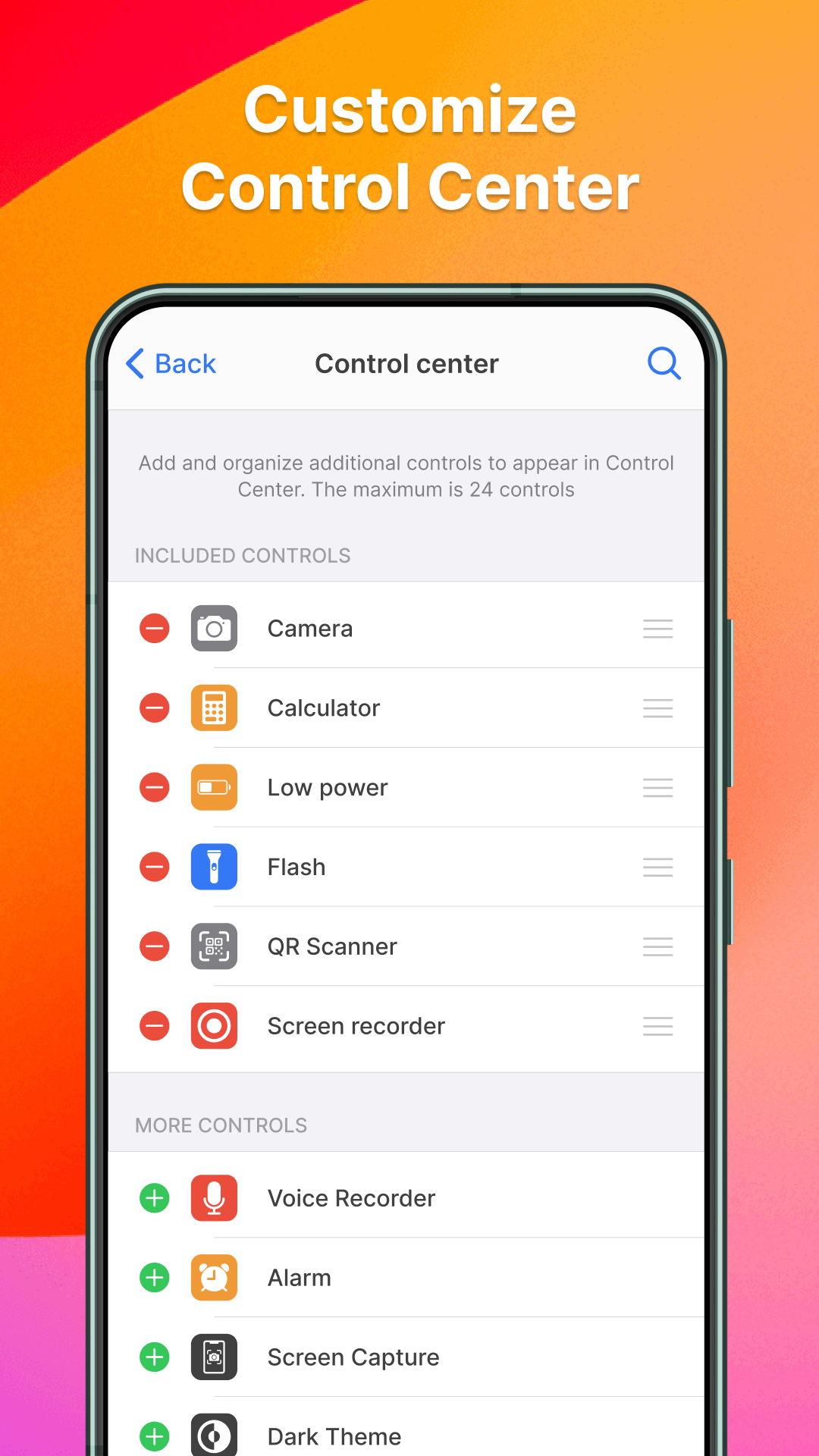 اسکرین شات 1 برنامه Notification Center Simple