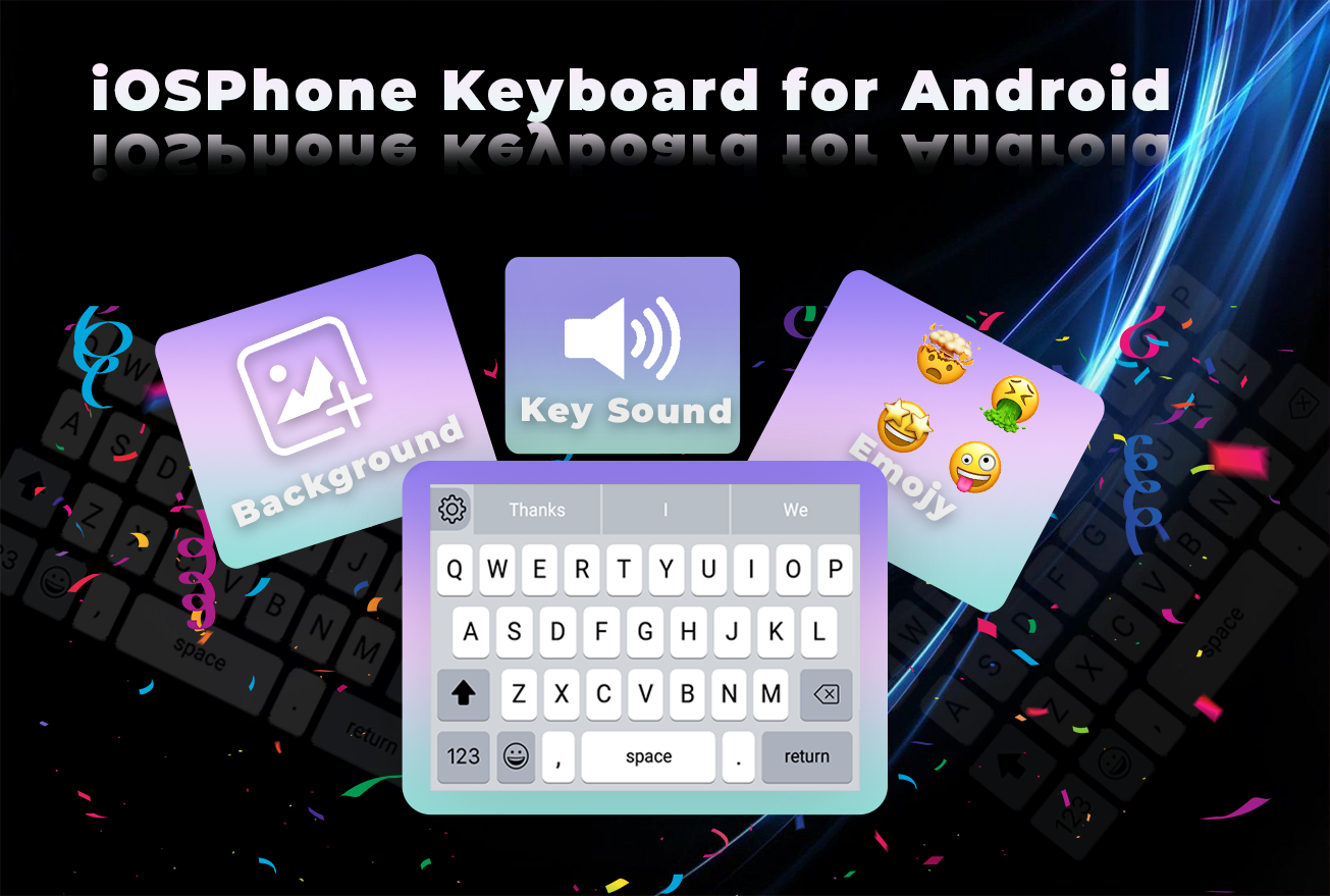 اسکرین شات 1 برنامه Ios Keyboard For Android