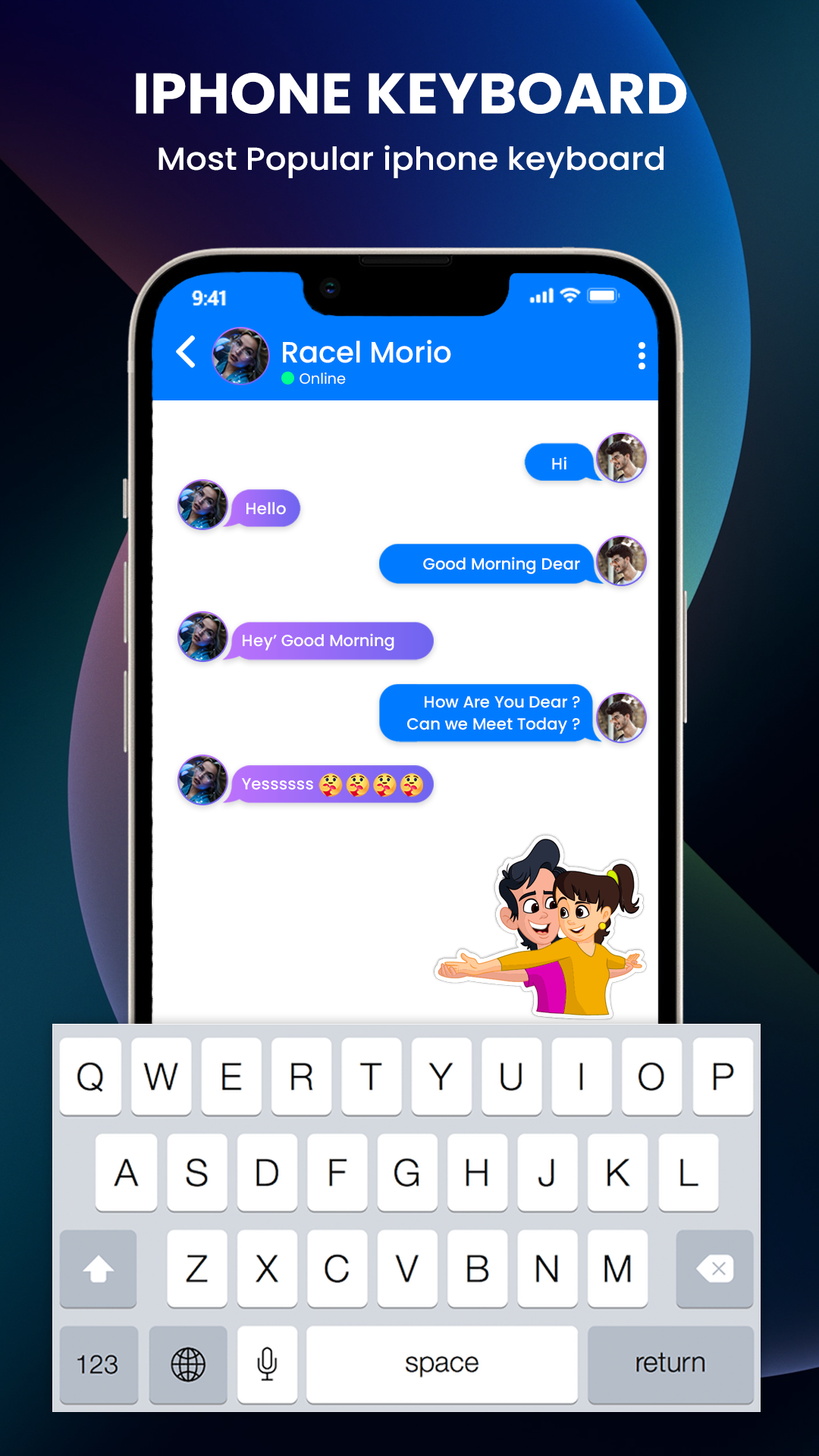 اسکرین شات 1 برنامه iPhone Keyboard
