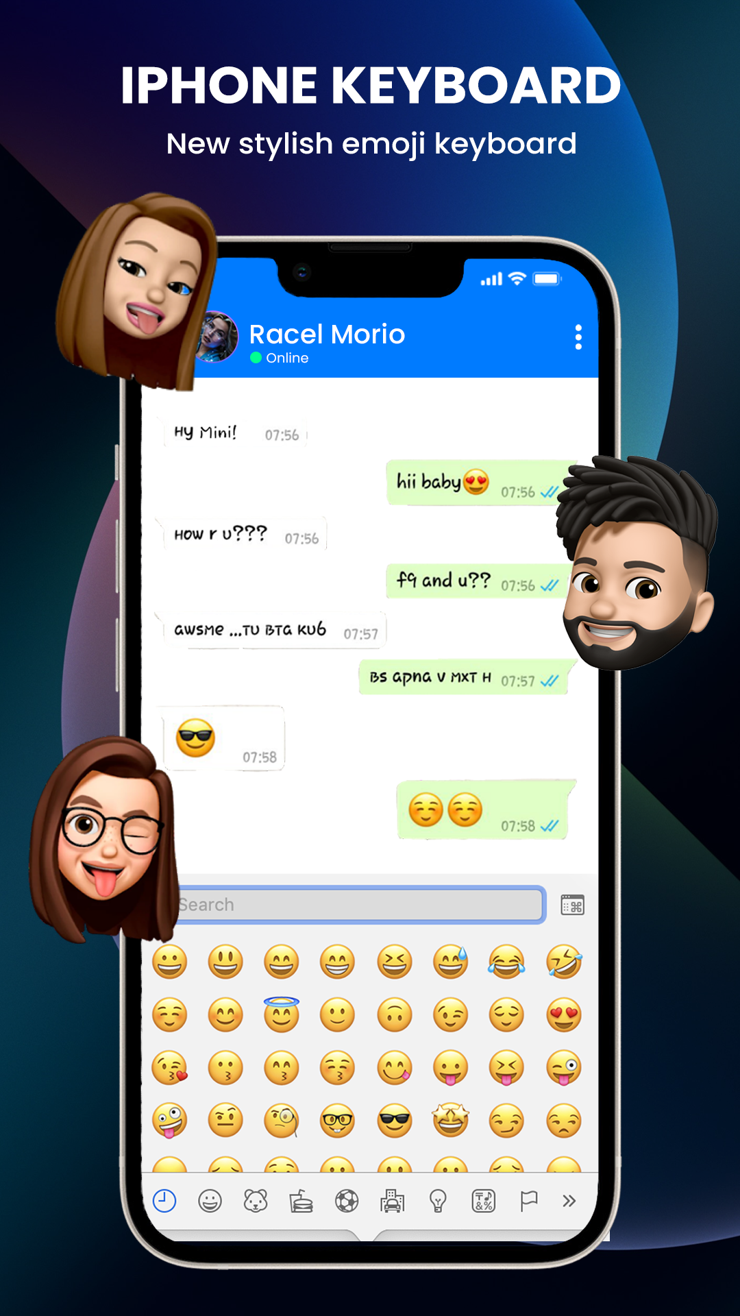 اسکرین شات 2 برنامه iPhone Keyboard