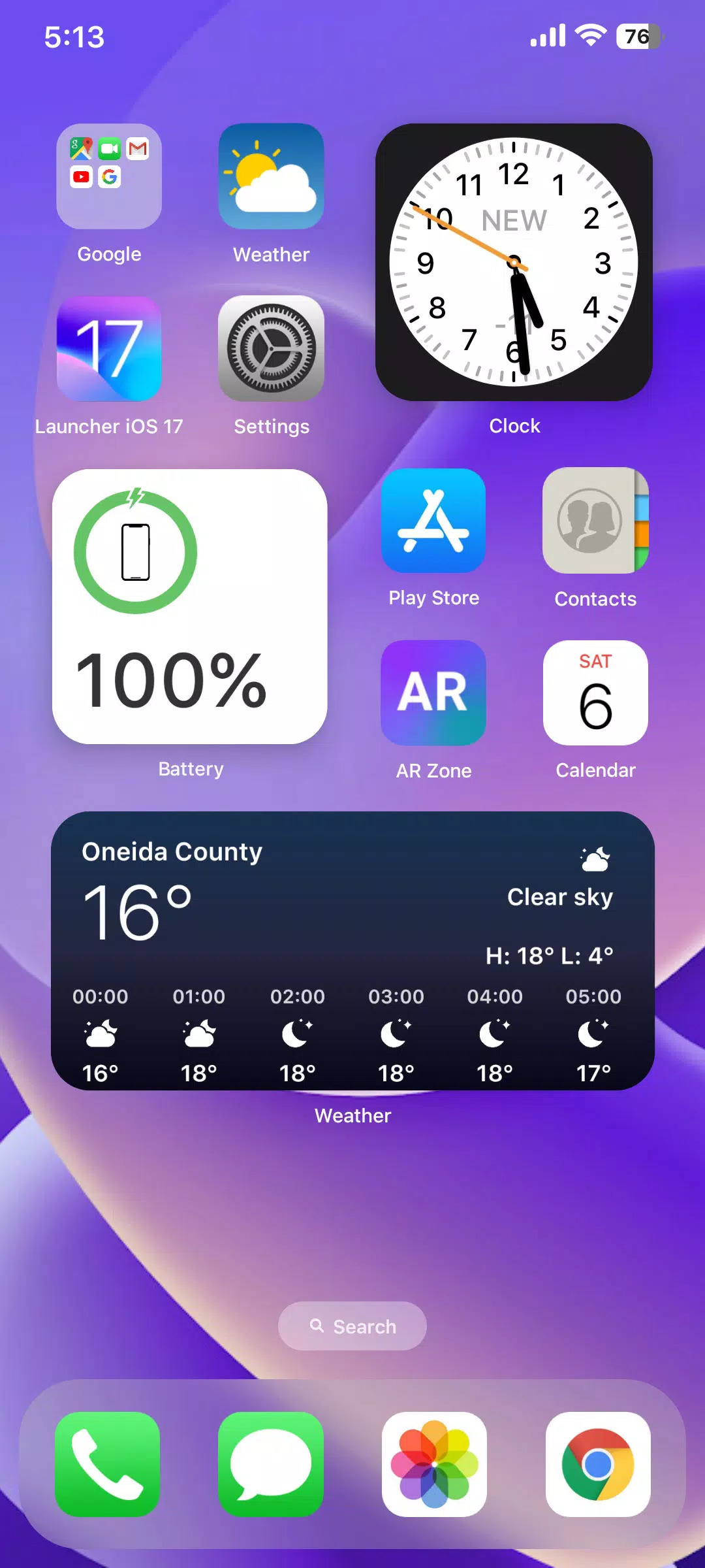 اسکرین شات 1 برنامه HiPhone 16 Launcher - MiniOS