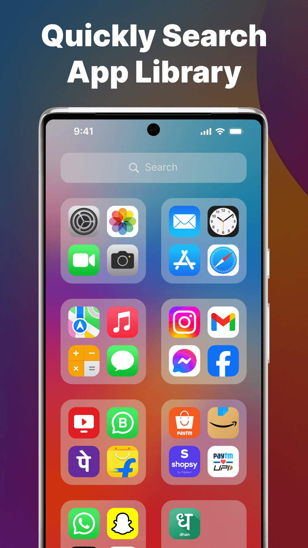 اسکرین شات 4 برنامه OS 18 Launcher for OS Themes