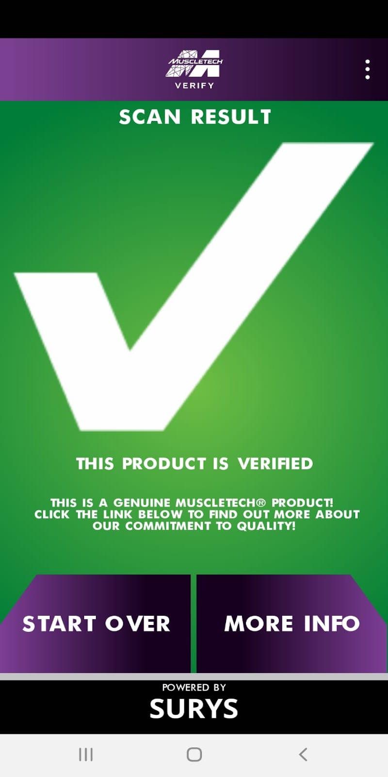 اسکرین شات 3 برنامه MuscleTech® Verify