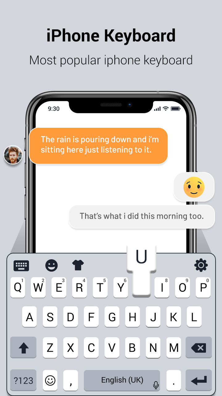 اسکرین شات 2 برنامه Iphone keyboard