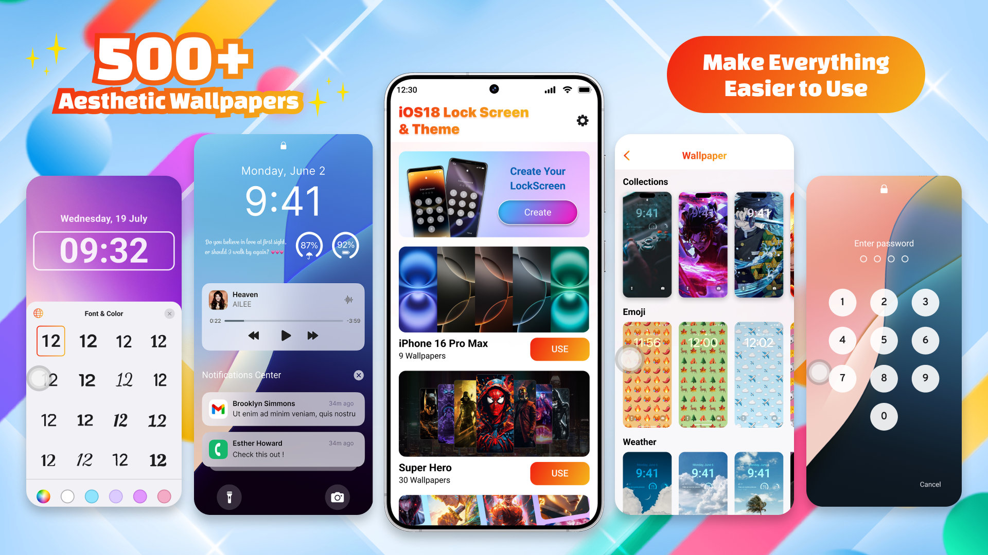 اسکرین شات 1 برنامه Wallpaper for iPhone - IOS 18