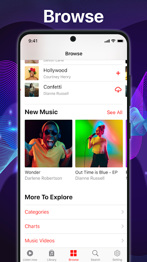 اسکرین شات 6 برنامه iPlayer OS14: Music Free Player 2021 - EQ Player