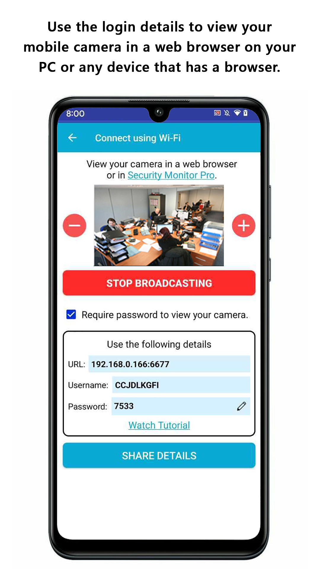اسکرین شات 1 برنامه IP Phone Camera