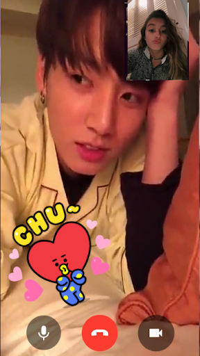 اسکرین شات 1 برنامه BTS Video Call jimin - jungkook suga jhope v prank