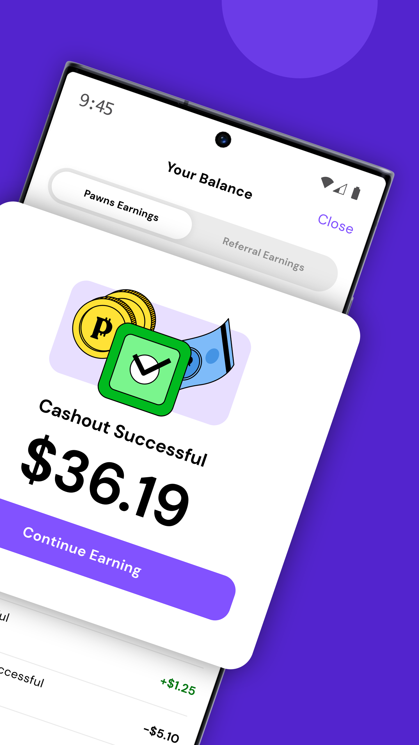 اسکرین شات 2 برنامه Pawns.app: Earn Money