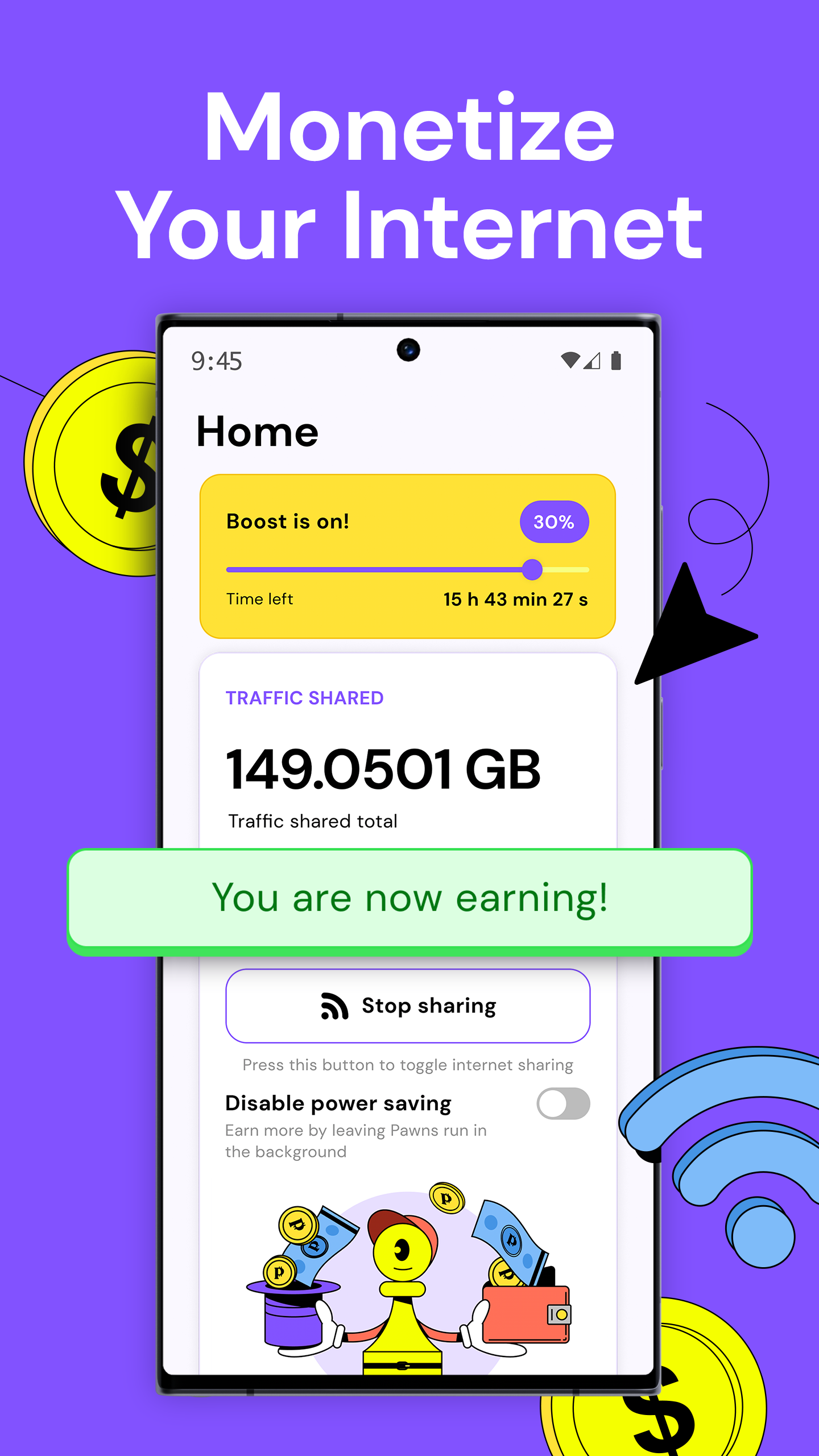 اسکرین شات 4 برنامه Pawns.app: Earn Money