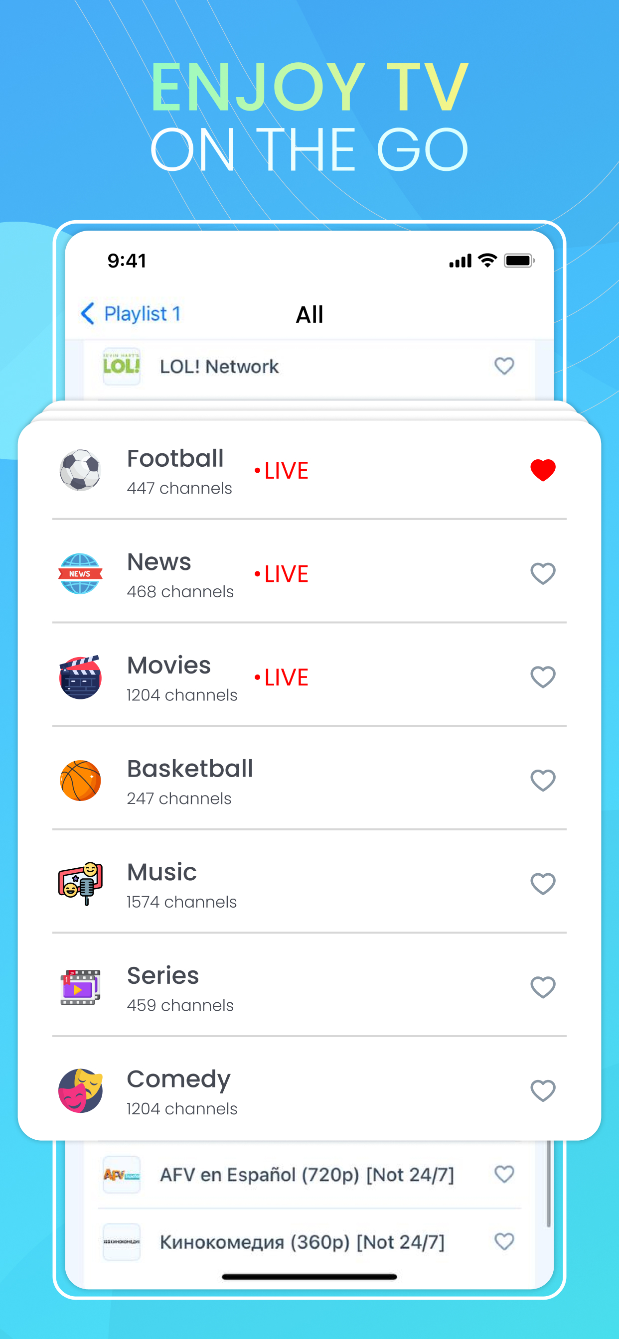 اسکرین شات 2 برنامه IPTV Smart Player