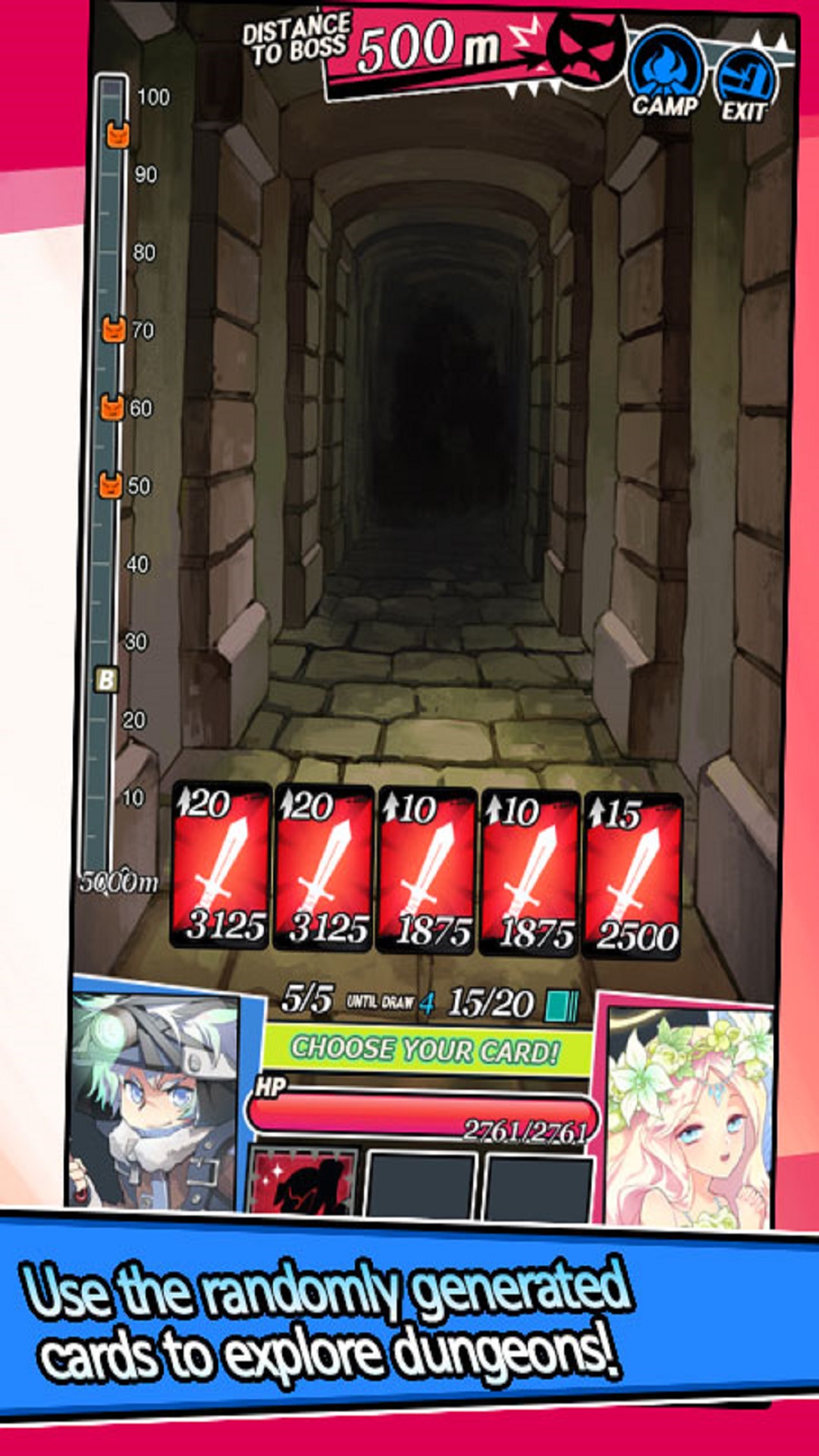 اسکرین شات 7 بازی Dungeon&Girls: Card Battle RPG