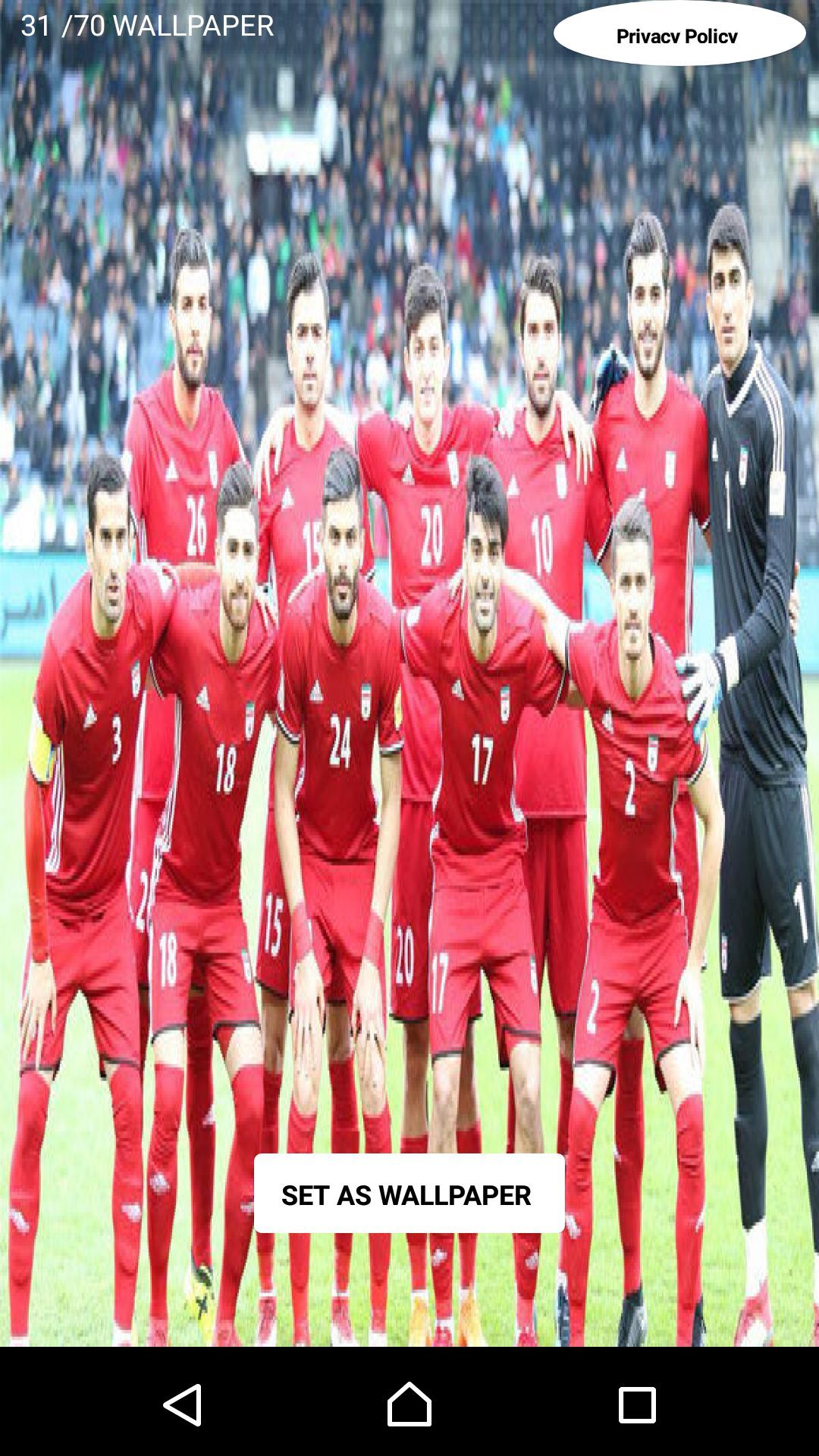 اسکرین شات 67 برنامه بازیکنان فوتبال ایرانی HD+ 1 پس زمینه