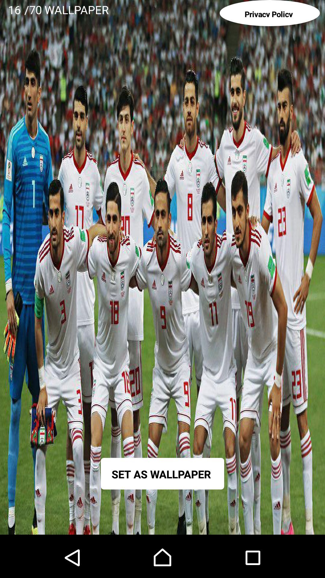 اسکرین شات 25 برنامه بازیکنان فوتبال ایرانی HD+ 1 پس زمینه