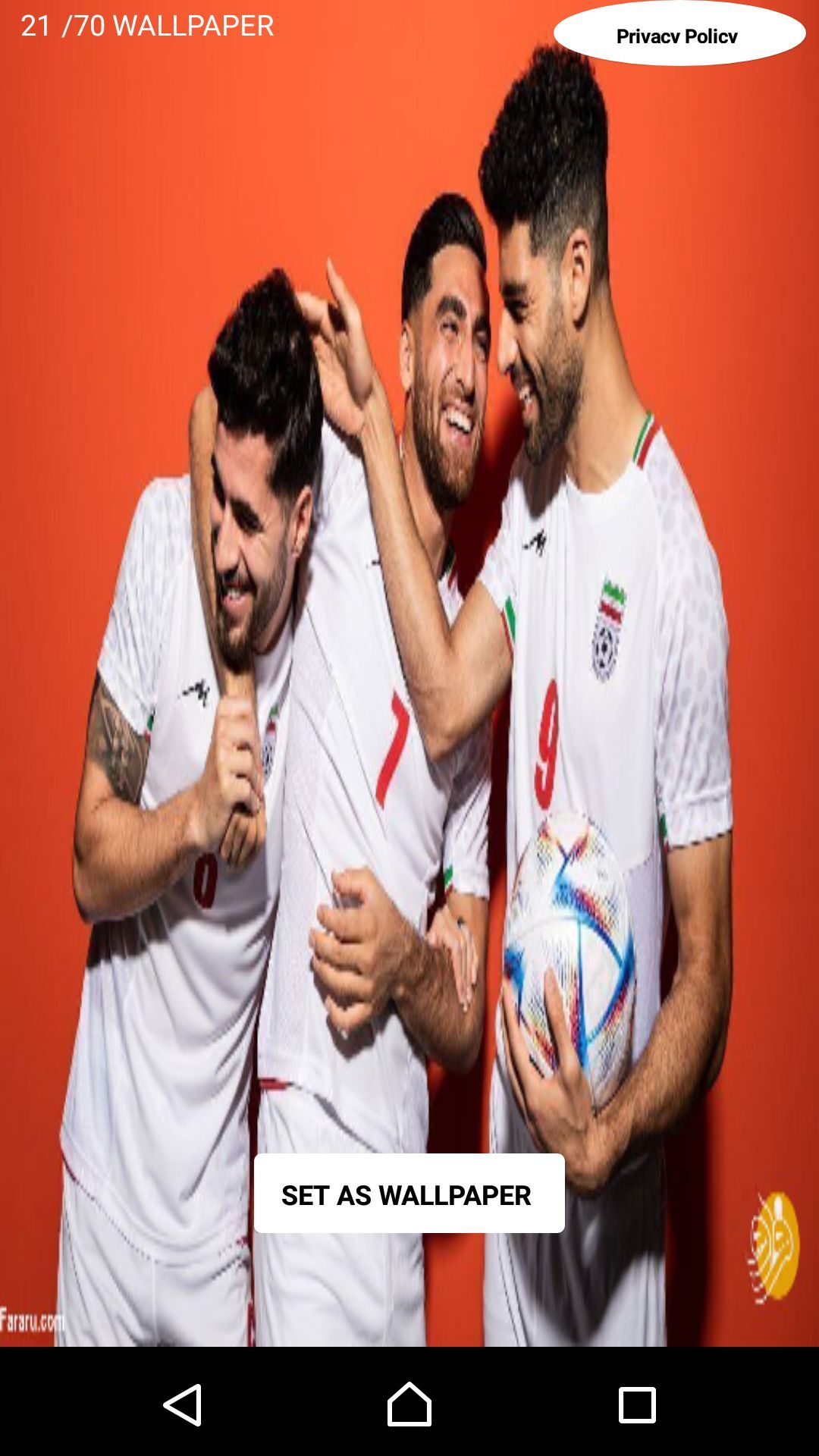 اسکرین شات 55 برنامه بازیکنان فوتبال ایرانی HD+ 1 پس زمینه