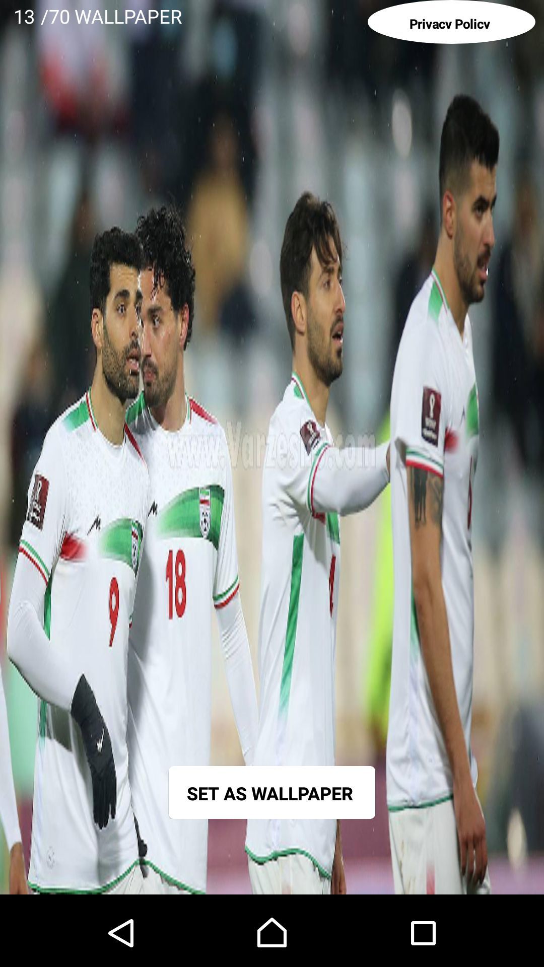 اسکرین شات 12 برنامه بازیکنان فوتبال ایرانی HD+ 1 پس زمینه