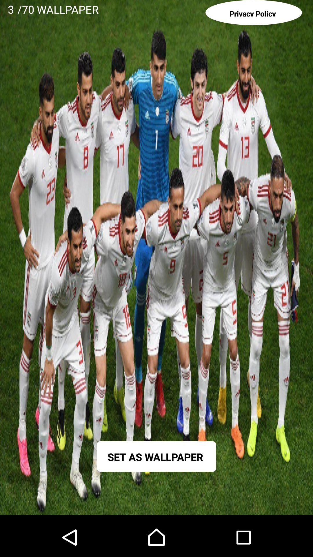 اسکرین شات 4 برنامه بازیکنان فوتبال ایرانی HD+ 1 پس زمینه