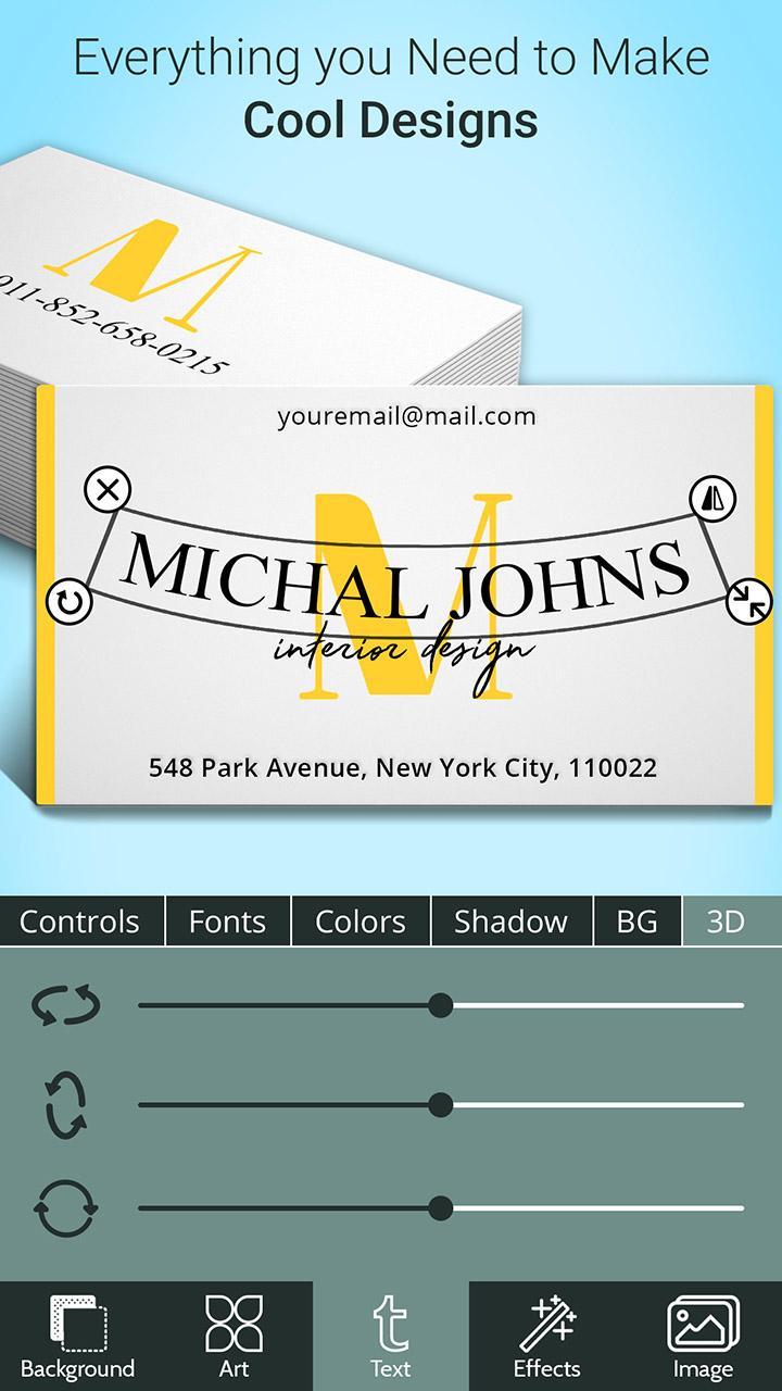 اسکرین شات 4 برنامه Business Card Maker