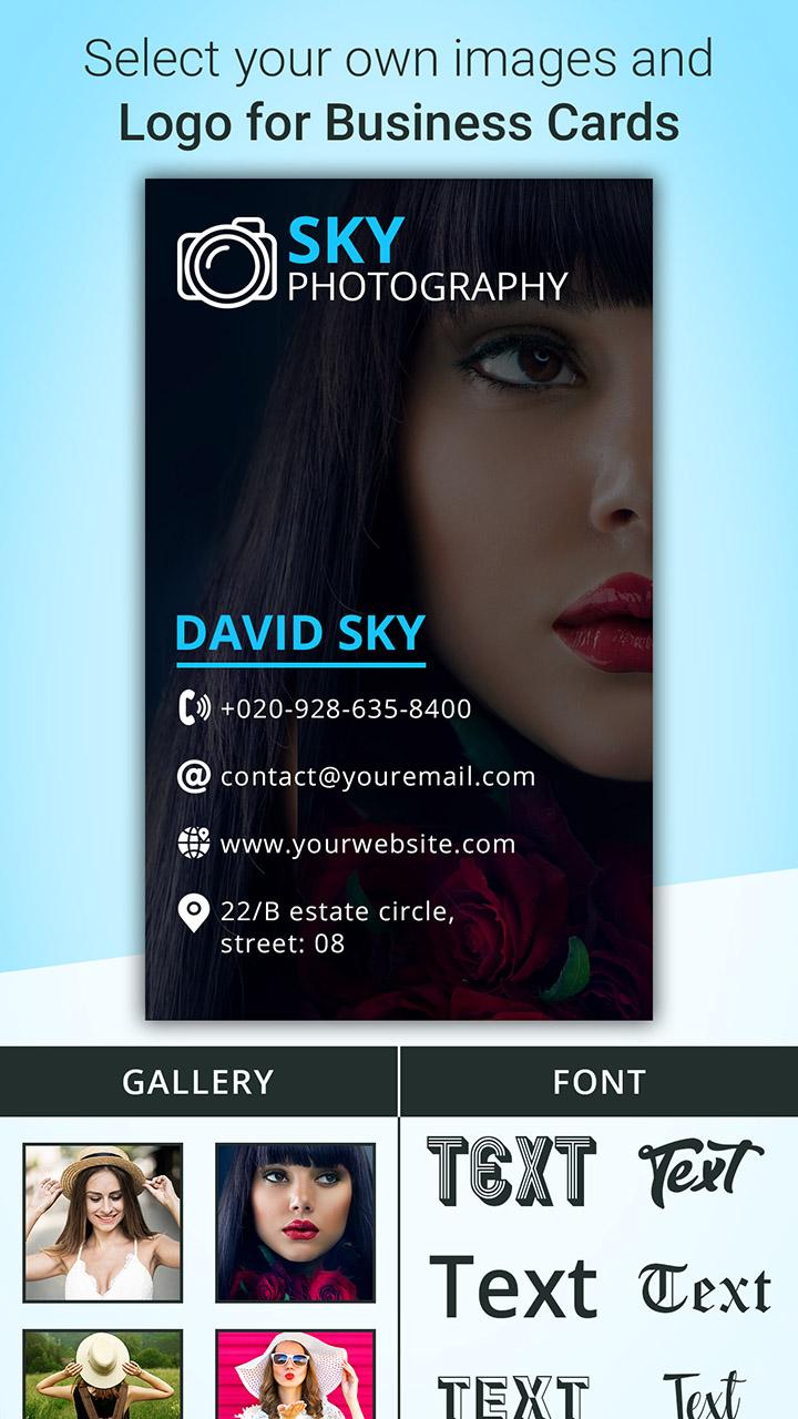 اسکرین شات 3 برنامه Business Card Maker