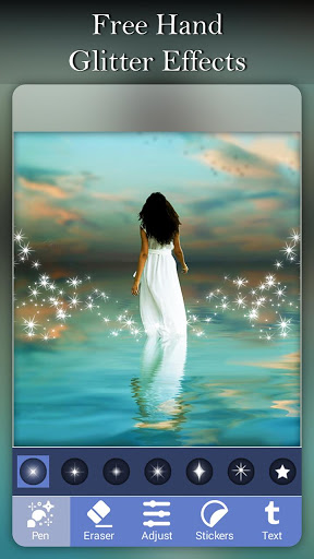 اسکرین شات 3 برنامه Glixel - Glitter and Pixel Effects Photo Editor