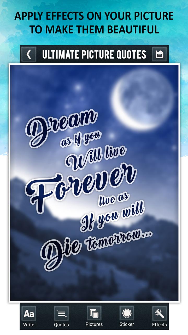 اسکرین شات 4 برنامه Ultimate Picture Quotes