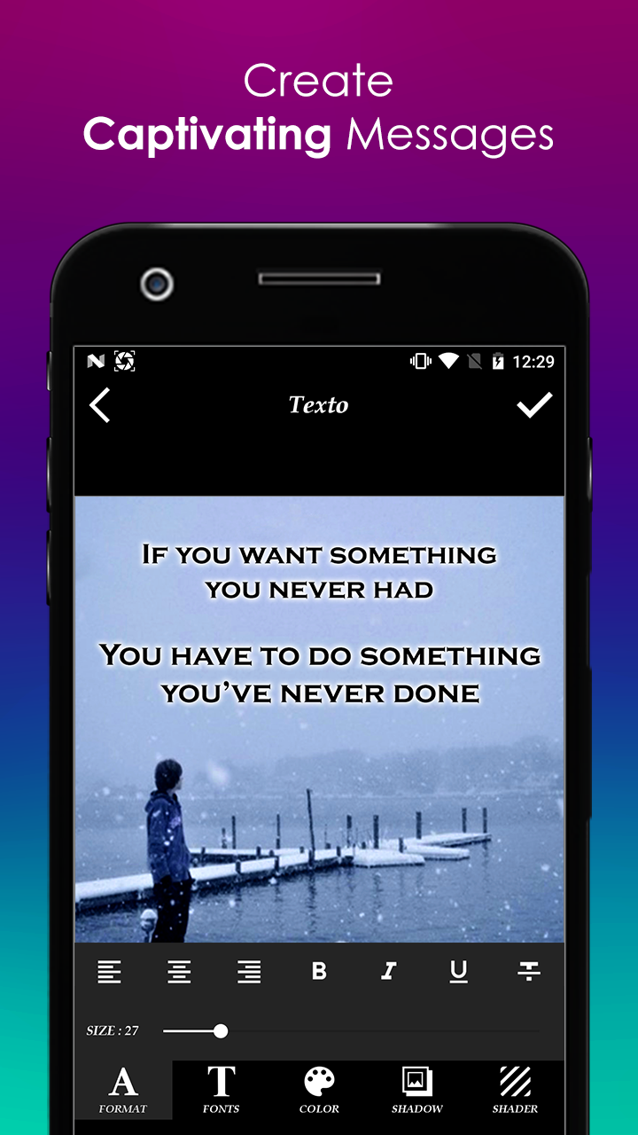 اسکرین شات 6 برنامه TextO Pro - Write on Photos