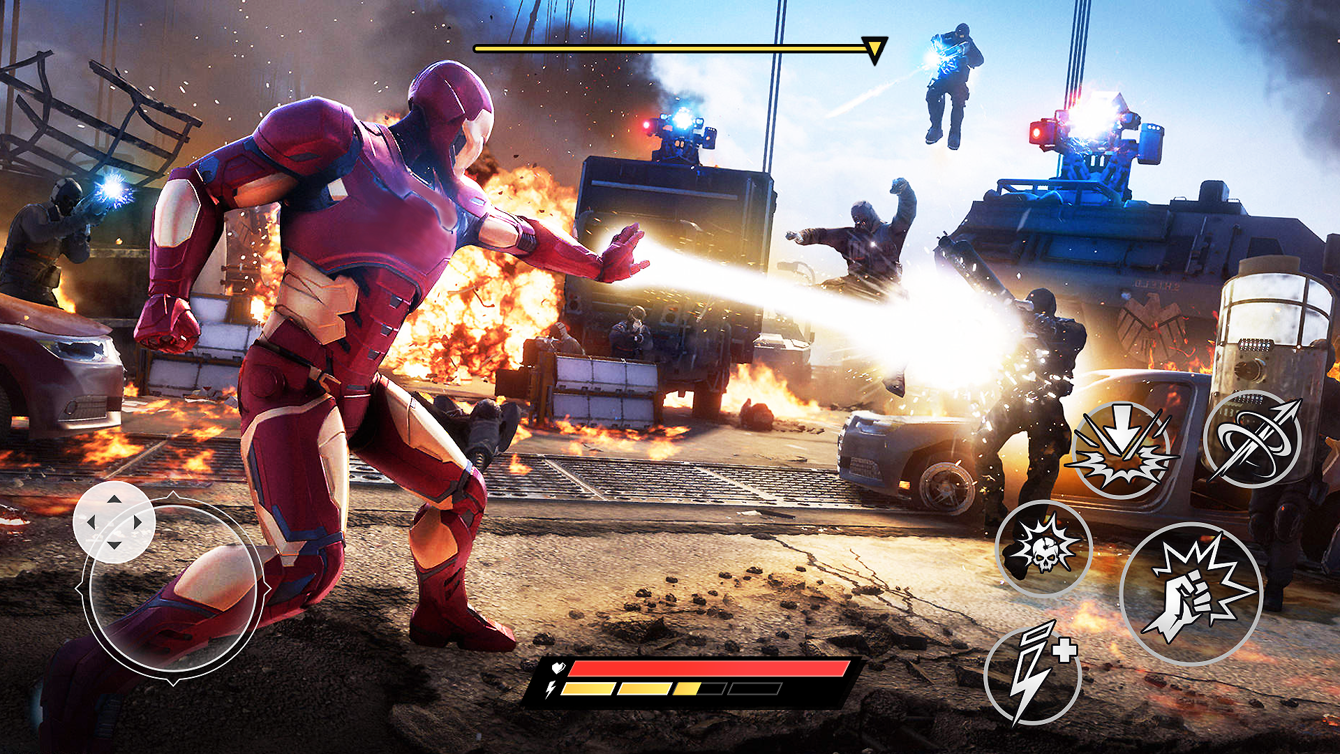 اسکرین شات 2 بازی Iron Hero: Superhero Fighting