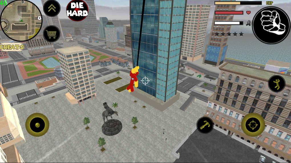 اسکرین شات 2 بازی Iron Stickman Rope Hero