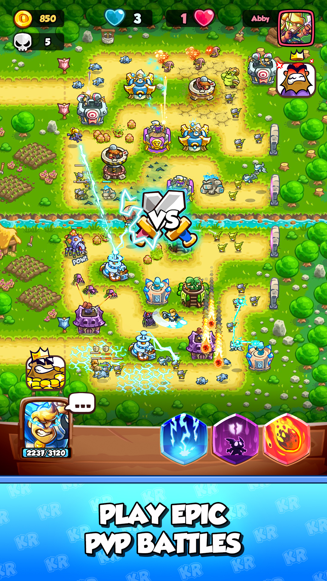 اسکرین شات 1 بازی Kingdom Rush Battles: TD Game