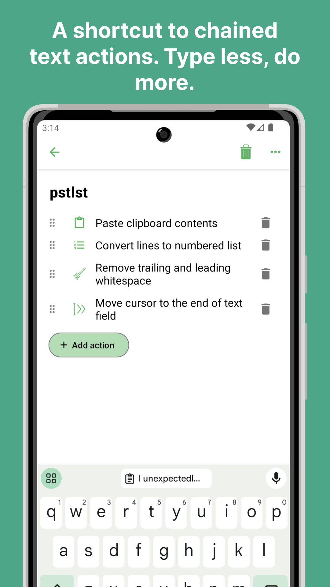 اسکرین شات 5 برنامه Text Expander - Texpand