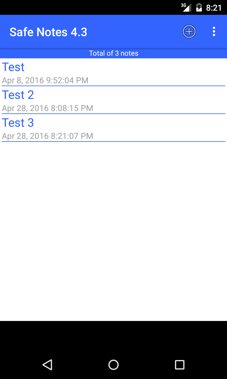 اسکرین شات 2 برنامه Safe Notes is a secure notepad