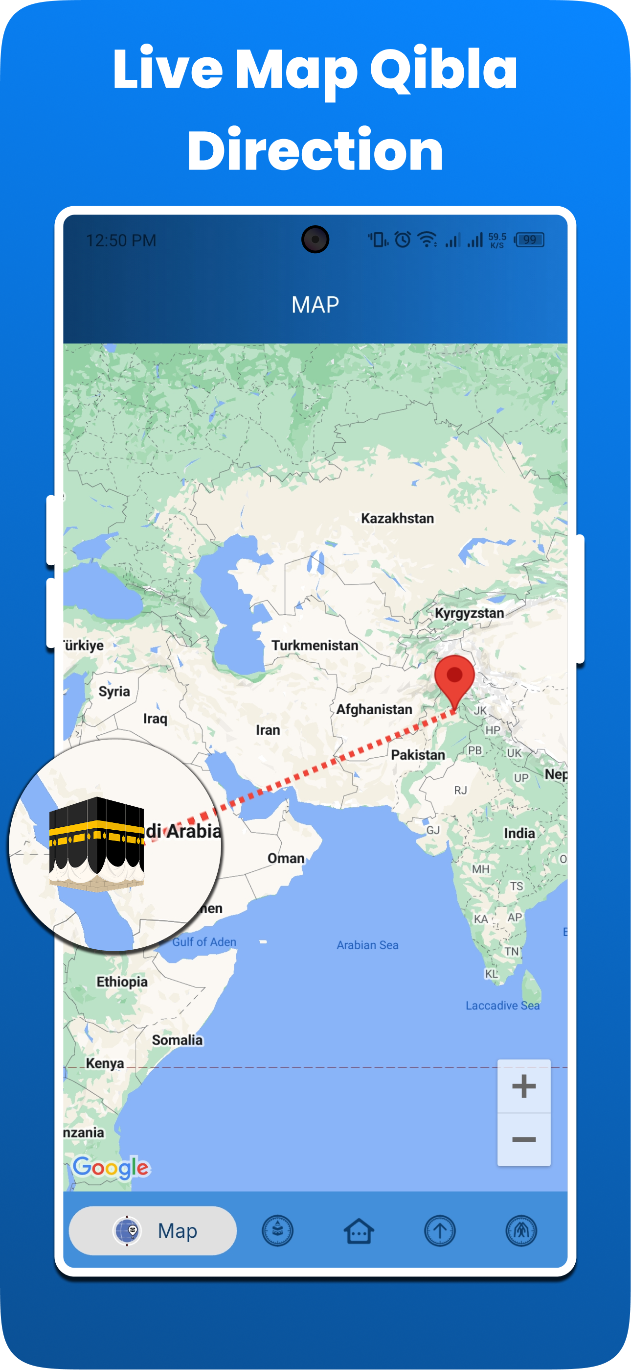 اسکرین شات 5 برنامه Qibla Finder Compass & Prayer