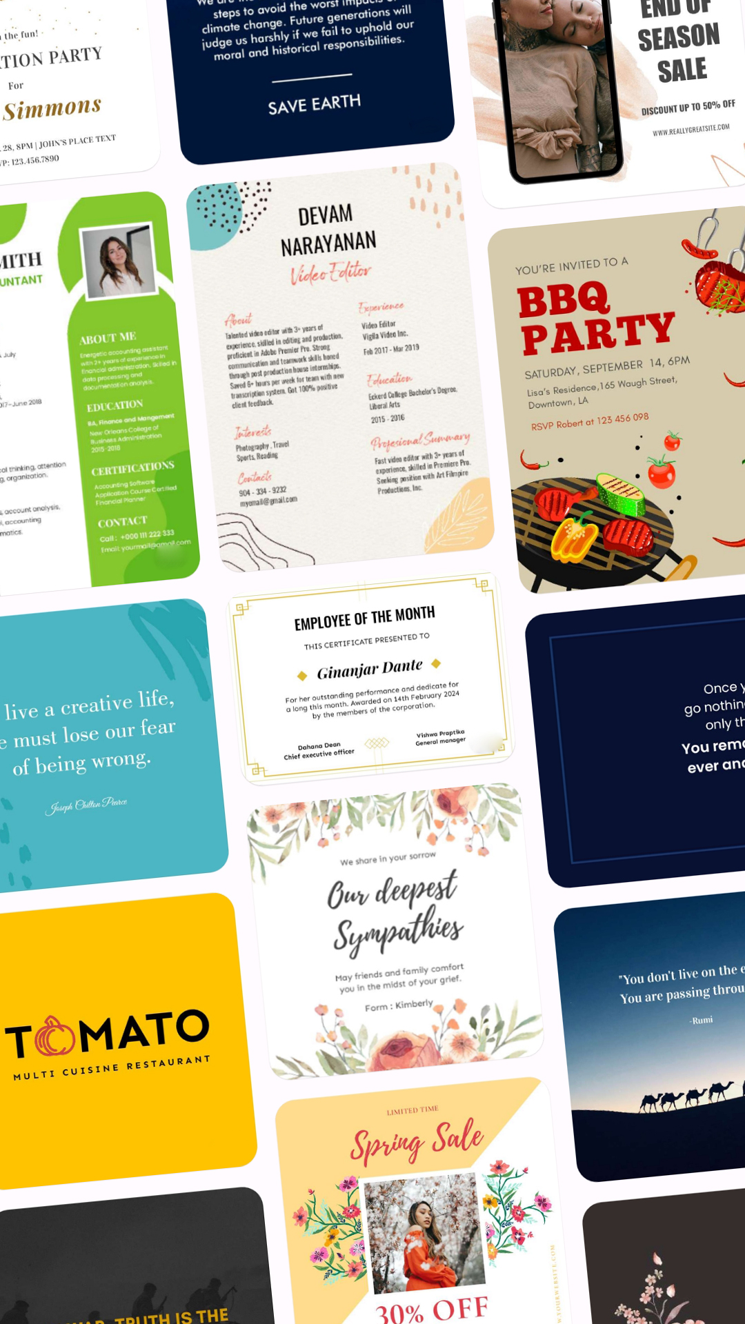 اسکرین شات 7 برنامه Poster Maker - Flyer Creator