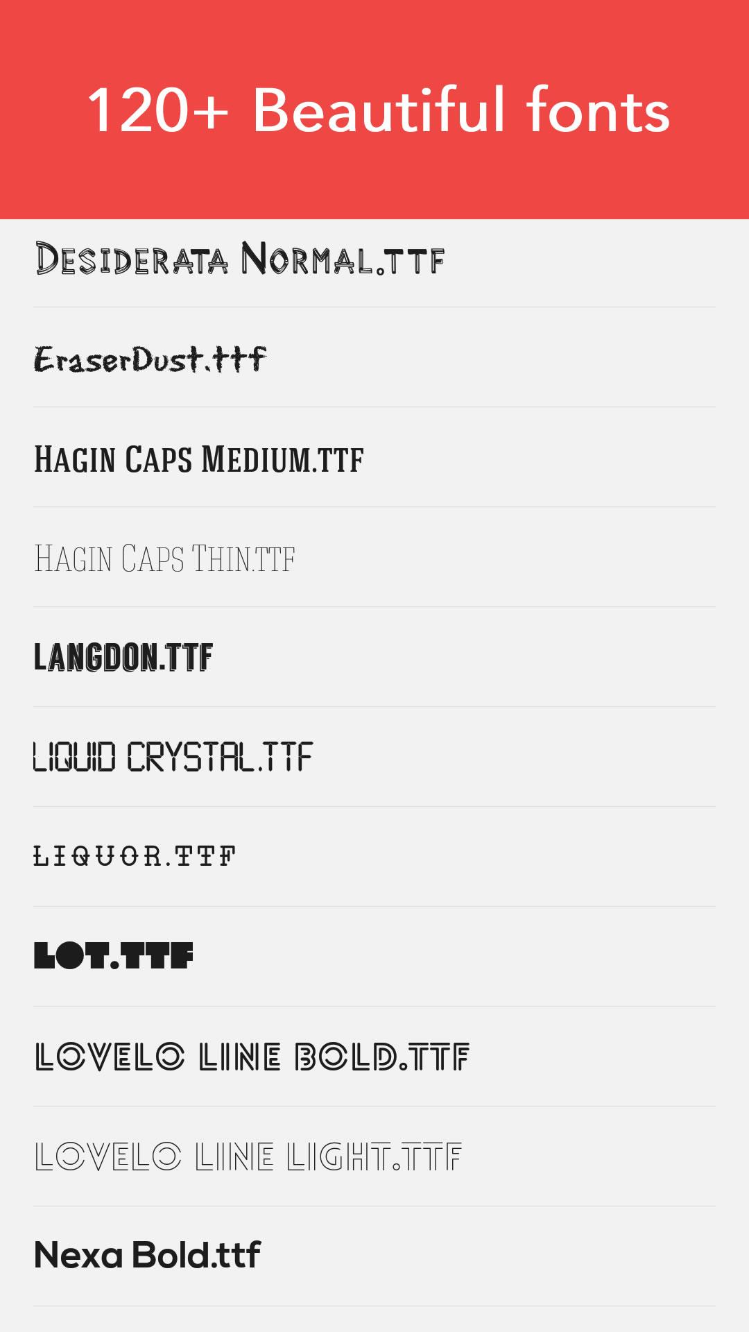 اسکرین شات 5 برنامه Text Candy: Add text on photo