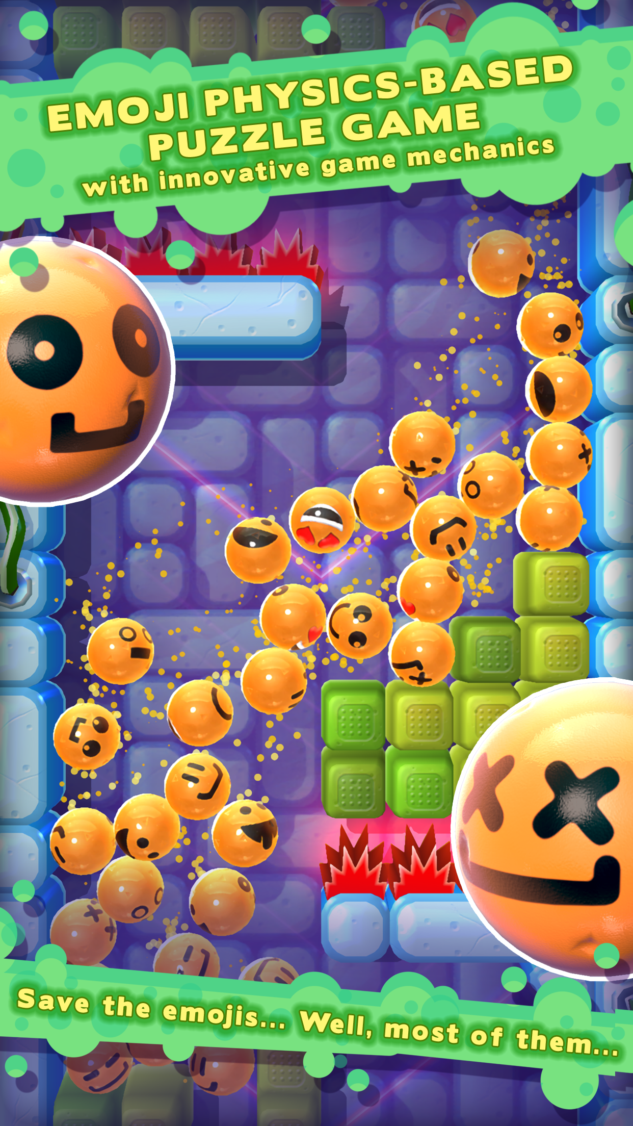 اسکرین شات 1 بازی Rolling Down: Emoji Adventure