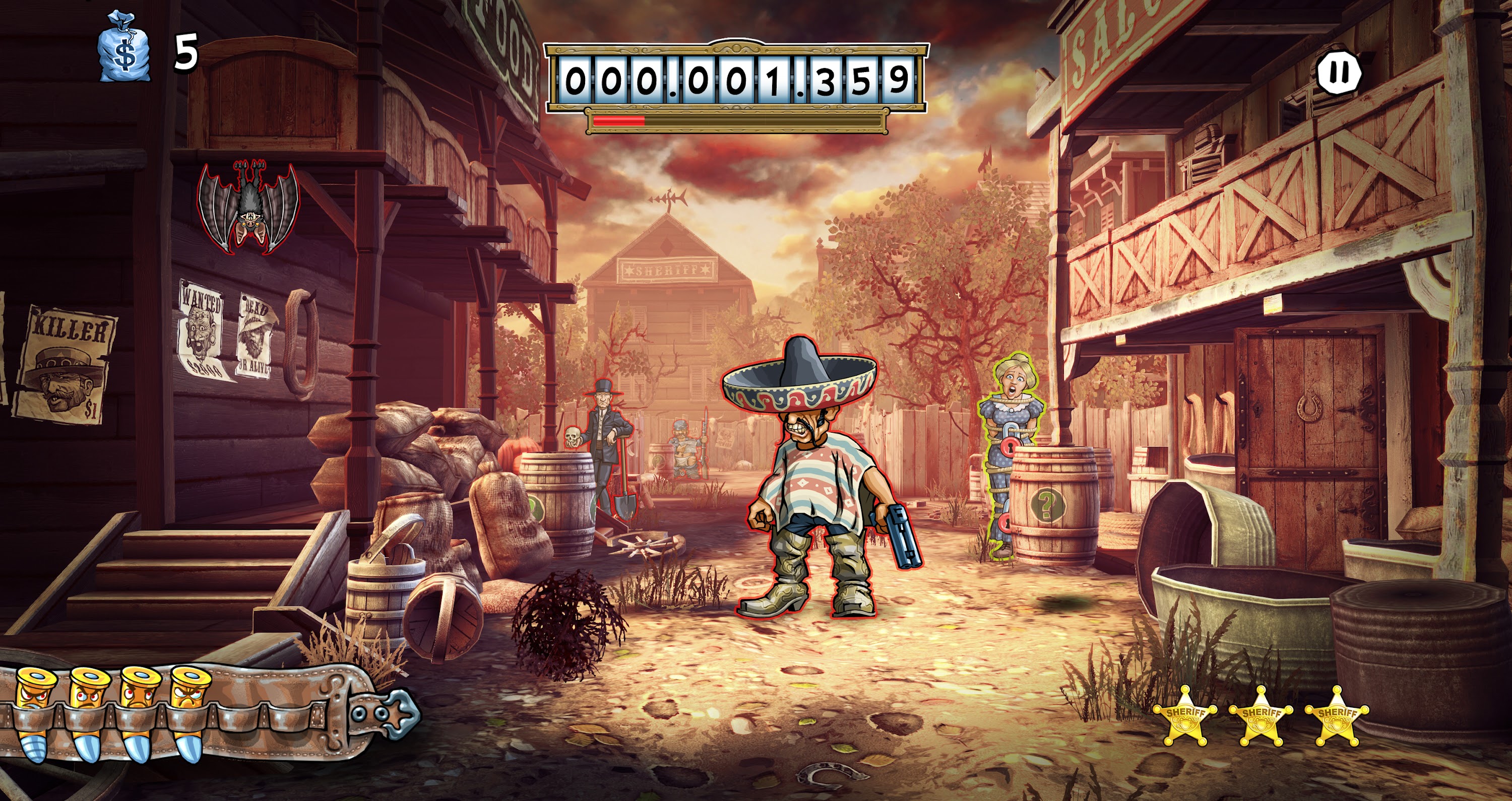 اسکرین شات 2 بازی Mad Bullets: Western Arcade
