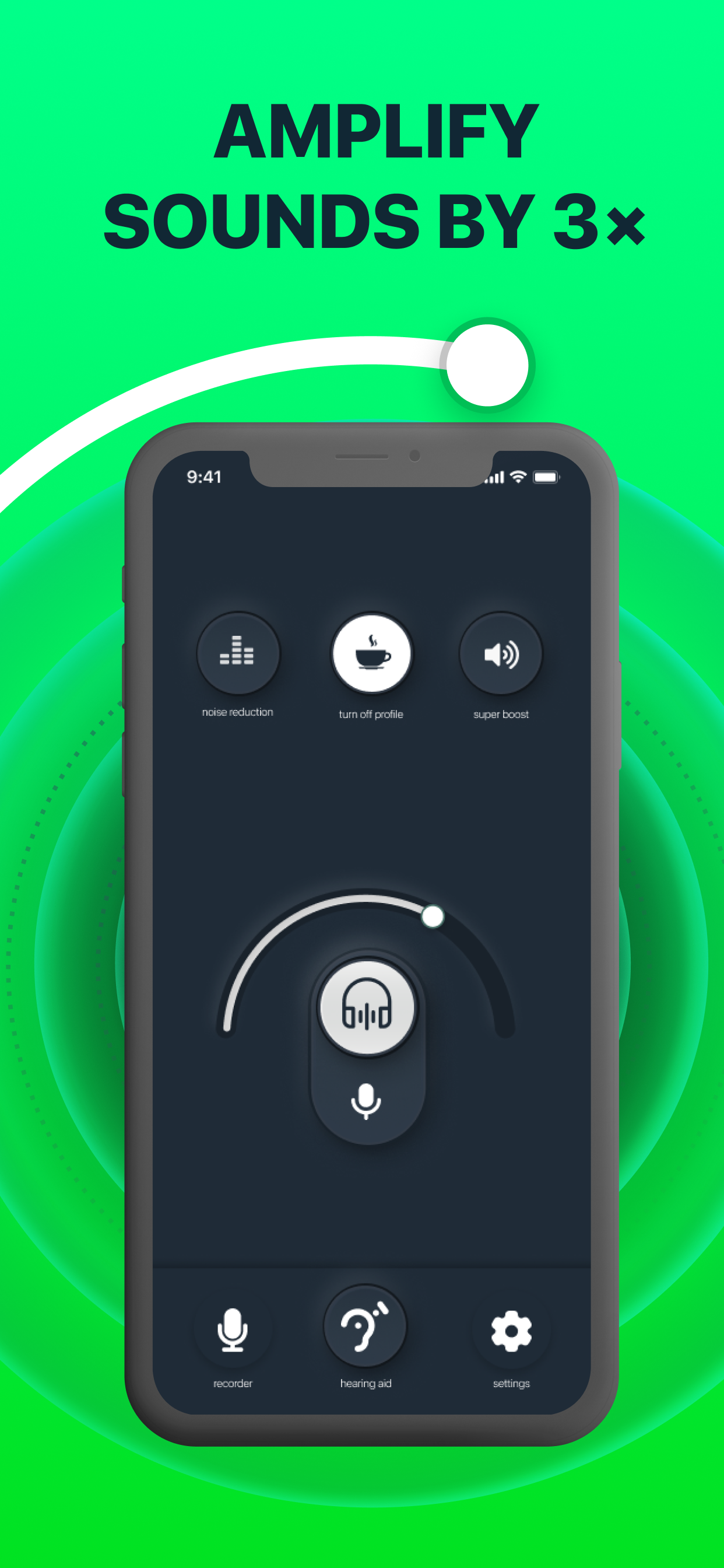 اسکرین شات 3 برنامه Listening device, Hearing Aid