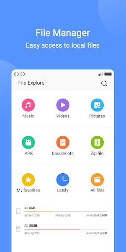 اسکرین شات 1 برنامه File Manager