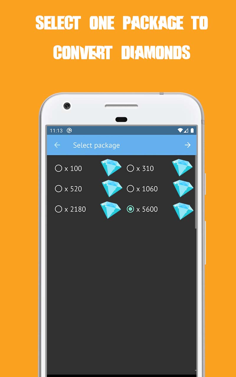 اسکرین شات 2 برنامه ItemsFF Blue | Diamonds Calculator Currency