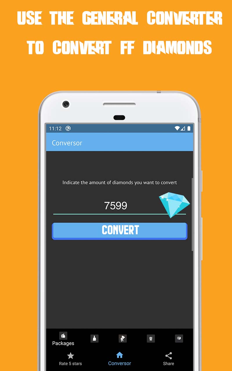 اسکرین شات 1 برنامه ItemsFF Blue | Diamonds Calculator Currency