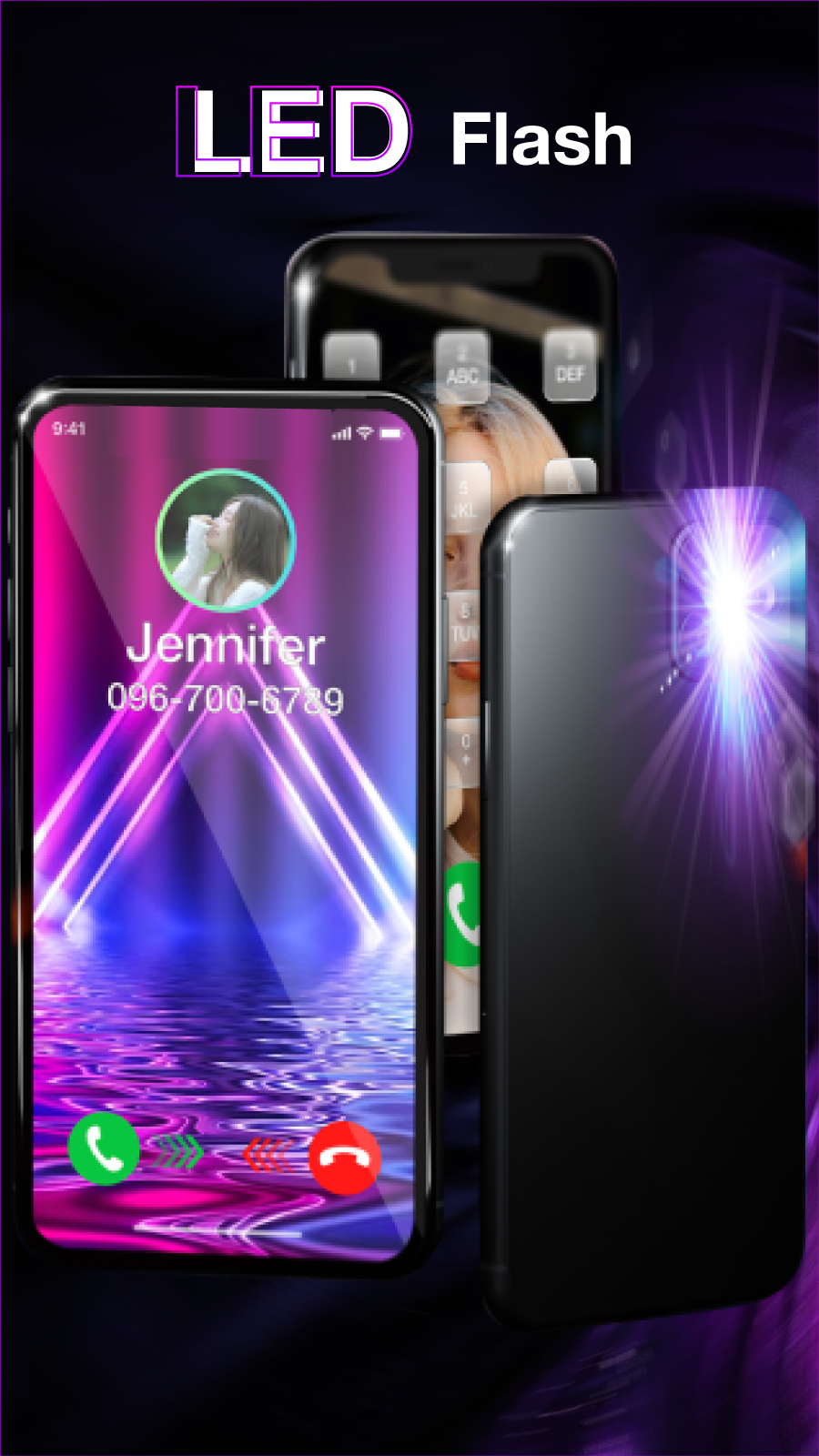 اسکرین شات 1 برنامه Color Phone: Call Screen Theme