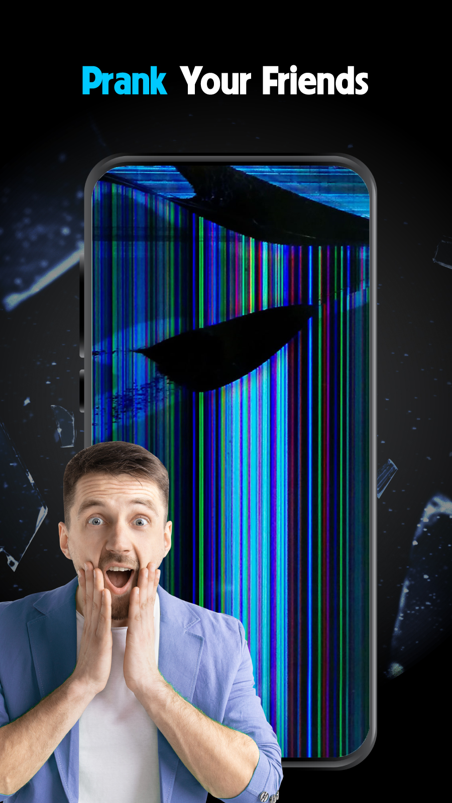 اسکرین شات 6 برنامه Broken Screen Prank Wallpaper